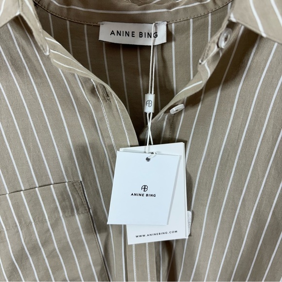 Anine Bing Lake Dress Taupe Small NWT - Picture 6 of 7